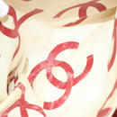 CHANEL Matelasse Chain Shoulder Bag Straw White CC Auth 131080-20