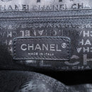 CHANEL Chain Shoulder Bag Tweed Black Silver CC Auth 131083M-24