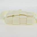 BOTTEGA VENETA INTRECCIATO Cassette Shoulder Bag Nylon White Auth 131085M-5