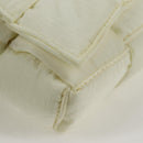 BOTTEGA VENETA INTRECCIATO Cassette Shoulder Bag Nylon White Auth 131085M-15