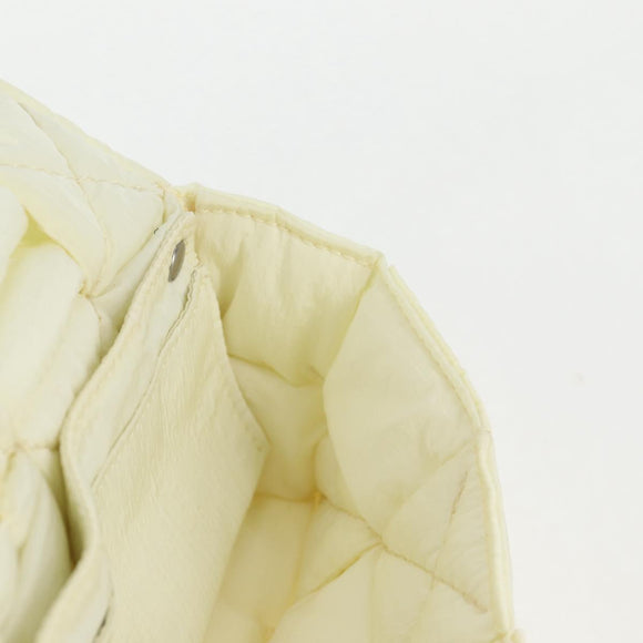 BOTTEGA VENETA INTRECCIATO Cassette Shoulder Bag Nylon White Auth 131085M