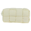 BOTTEGA VENETA INTRECCIATO Cassette Shoulder Bag Nylon White Auth 131085M-13