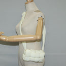 BOTTEGA VENETA INTRECCIATO Cassette Shoulder Bag Nylon White Auth 131085M-24