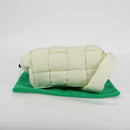 BOTTEGA VENETA INTRECCIATO Cassette Shoulder Bag Nylon White Auth 131085M-12