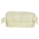 BOTTEGA VENETA INTRECCIATO Cassette Shoulder Bag Nylon White Auth 131085M-2