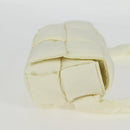 BOTTEGA VENETA INTRECCIATO Cassette Shoulder Bag Nylon White Auth 131085M-3