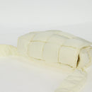 BOTTEGA VENETA INTRECCIATO Cassette Shoulder Bag Nylon White Auth 131085M-6