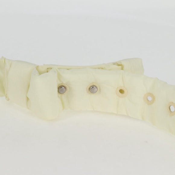 BOTTEGA VENETA INTRECCIATO Cassette Shoulder Bag Nylon White Auth 131085M