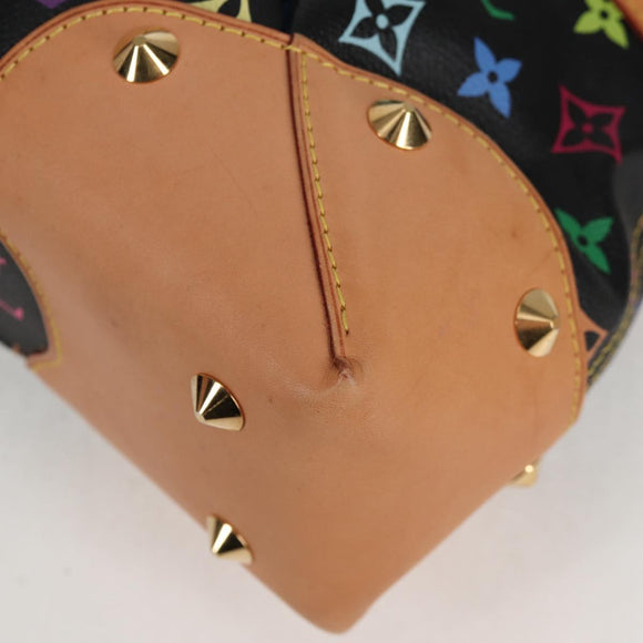 LOUIS VUITTON Monogram Multicolore Judy MM Tasche 2-Wege Schwarz M40256 Auth 131092V