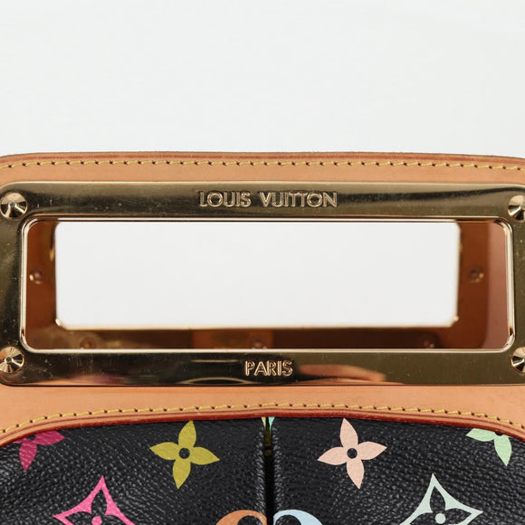 LOUIS VUITTON Monogram Multicolore Judy MM Tasche 2-Wege Schwarz M40256 Auth 131092V