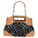 LOUIS VUITTON Monogram Multicolor Judy MM Bag 2Way Black M40256 Auth 131092V-2