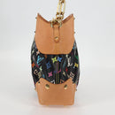 LOUIS VUITTON Monogram Multicolore Judy MM Tasche 2-Wege Schwarz M40256 Auth 131092V-3