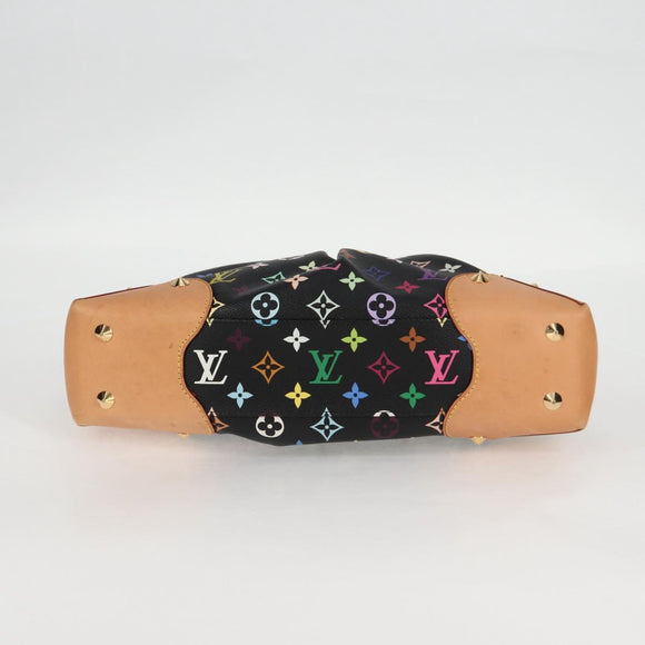 LOUIS VUITTON Monogram Multicolore Judy MM Tasche 2-Wege Schwarz M40256 Auth 131092V