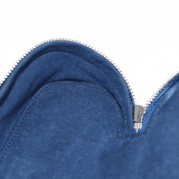 LOUIS VUITTON Bandana Etui Lunet GM Glasses Case Blue GI0764 Auth 131099M