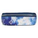 LOUIS VUITTON Bandana Etui Lunet GM Glasses Case Blue GI0764 Auth 131099M-13
