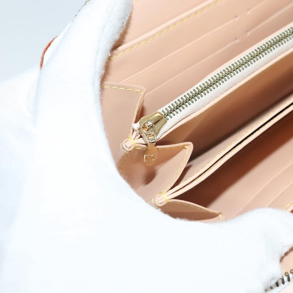 LOUIS VUITTON Monogram Multicolor Zippy Wallet White M60241 LV Auth 131100