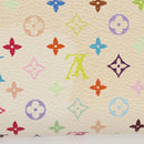 LOUIS VUITTON Monogram Multicolor Zippy Wallet White M60241 LV Auth 131100-3
