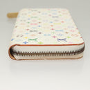 LOUIS VUITTON Monogram Multicolor Zippy Wallet White M60241 LV Auth 131100-4