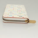 LOUIS VUITTON Monogram Multicolor Zippy Wallet White M60241 LV Auth 131100-5