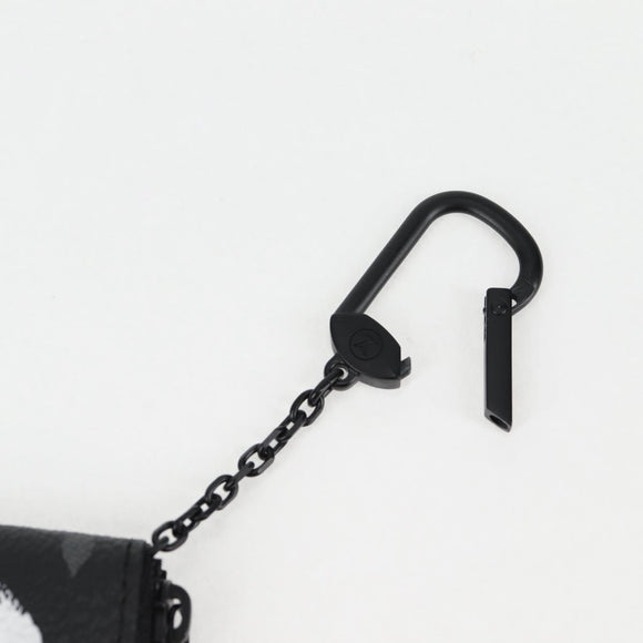 LOUIS VUITTON Eclipse Yayoi Kusama Pochette Cles Coin Purse M81929 Auth 131105M