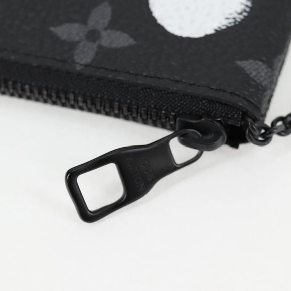LOUIS VUITTON Eclipse Yayoi Kusama Pochette Cles Coin Purse M81929 Auth 131105M