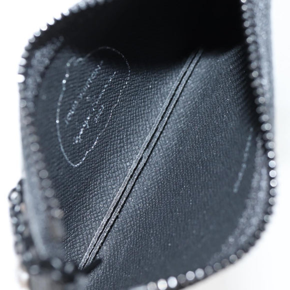 LOUIS VUITTON Eclipse Yayoi Kusama Pochette Cles Coin Purse M81929 Auth 131105M