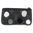 LOUIS VUITTON Eclipse Yayoi Kusama Pochette Cles Coin Purse M81929 Auth 131105M-2