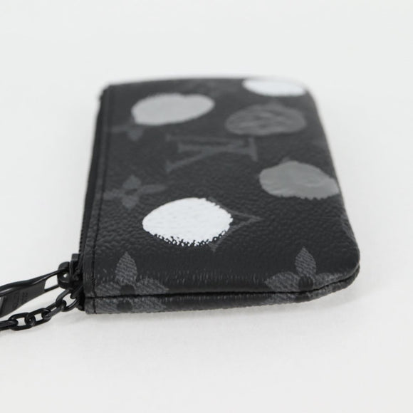 LOUIS VUITTON Eclipse Yayoi Kusama Pochette Cles Coin Purse M81929 Auth 131105M