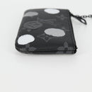 LOUIS VUITTON Eclipse Yayoi Kusama Pochette Cles Coin Purse M81929 Auth 131105M-4