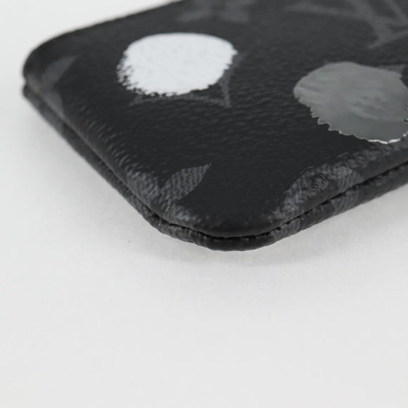 LOUIS VUITTON Eclipse Yayoi Kusama Pochette Cles Coin Purse M81929 Auth 131105M