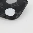LOUIS VUITTON Eclipse Yayoi Kusama Pochette Cles Coin Purse M81929 Auth 131105M-14