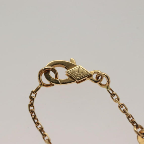 Van Cleef & Arpels Malachite Vintage Alhambra Necklace 18K gold 750 Auth 131108M