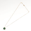 Van Cleef & Arpels Malachite Vintage Alhambra Necklace 18K gold 750 Auth 131108M-13