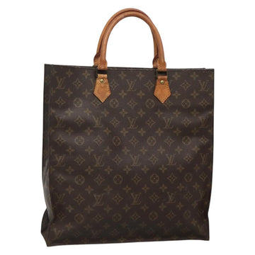 LOUIS VUITTON Monogram Sac Plat Hand Bag M51140 LV Auth 131110