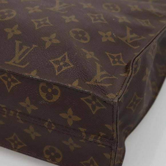 LOUIS VUITTON Monogram Sac Plat Hand Bag M51140 LV Auth 131110