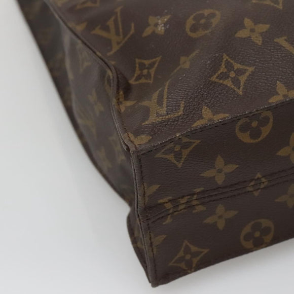 LOUIS VUITTON Monogram Sac Plat Hand Bag M51140 LV Auth 131110