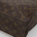 LOUIS VUITTON Monogram Sac Plat Hand Bag M51140 LV Auth 131110-12