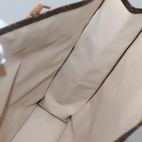 LOUIS VUITTON Monogram Sac Plat Hand Bag M51140 LV Auth 131110