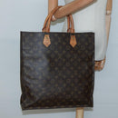LOUIS VUITTON Monogram Sac Plat Hand Bag M51140 LV Auth 131110-19