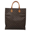 LOUIS VUITTON Monogram Sac Plat Hand Bag M51140 LV Auth 131110-2