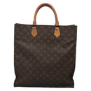 LOUIS VUITTON Monogram Sac Plat Hand Bag M51140 LV Auth 131110-3