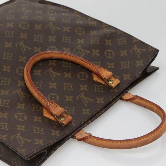 LOUIS VUITTON Monogram Sac Plat Hand Bag M51140 LV Auth 131110