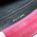 CHANEL Shoulder Bag Suede Pink Gold CC Auth 131120-18