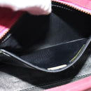 CHANEL Shoulder Bag Suede Pink Gold CC Auth 131120-21