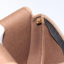 Christian Dior Honeycomb Canvas Shoulder Bag PVC Black Gold Auth 131125-18