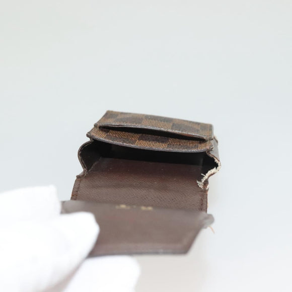 LOUIS VUITTON Damier Ebene Etui Cigarette Case 3Set N63024 LV Auth 131126