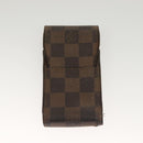 LOUIS VUITTON Damier Ebene Etui Cigarette Case 3Set N63024 LV Auth 131126-19