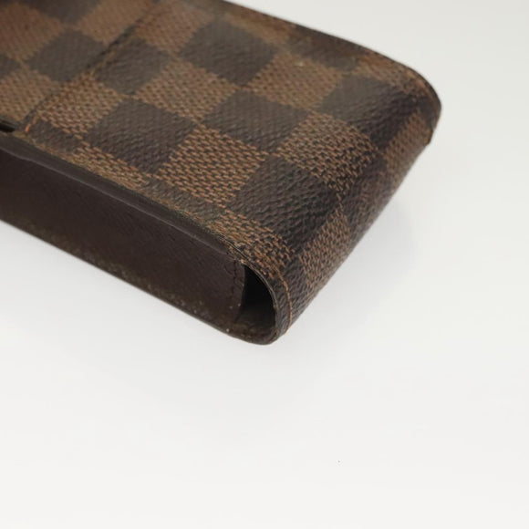 LOUIS VUITTON Damier Ebene Etui Cigarette Case 3Set N63024 LV Auth 131126