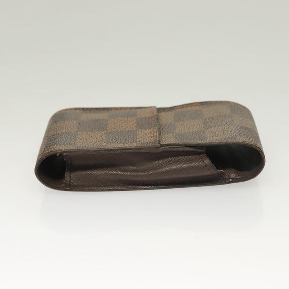 LOUIS VUITTON Damier Ebene Etui Cigarette Case 3Set N63024 LV Auth 131126