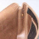 Christian Dior Honeycomb Canvas Shoulder Bag PVC Black Gold Auth 131127-19